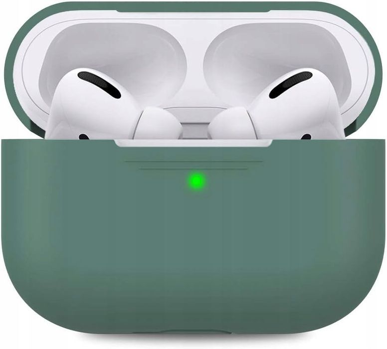 Etui Case AIRPODS PRO 2019 Zielone Silikonowe Wytrzymałe