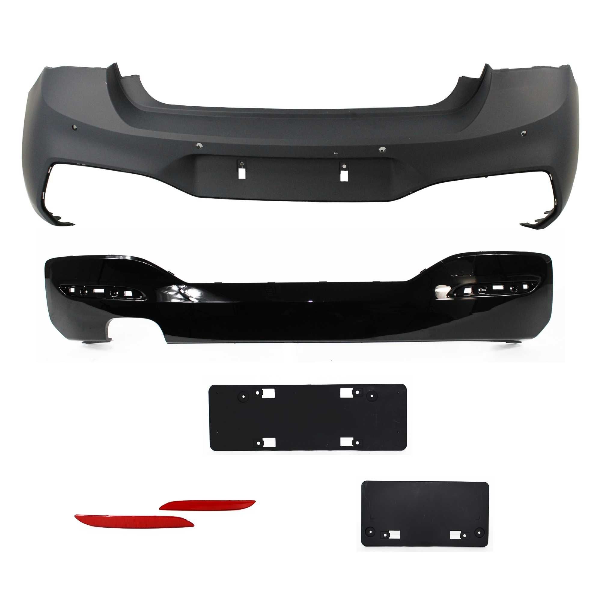 Para-choques traseiro Pack M para BMW Série 1 F20 LCI 2015 a 2019