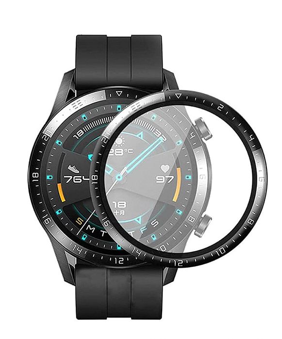 Szkło Ochronne z Ramką do Huawei Watch GT 2/46mm