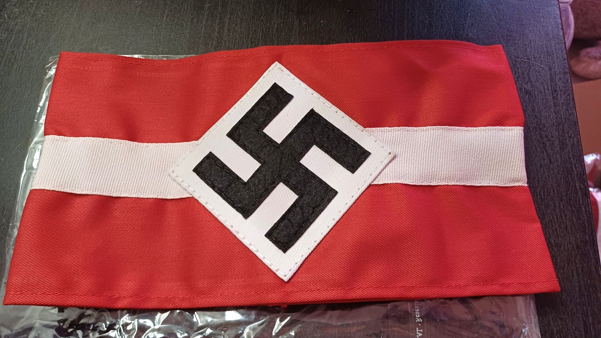 PROMOÇÃO--Armband Hitlerjugend Braçadeira Alemanha nazi-suástica NOVA