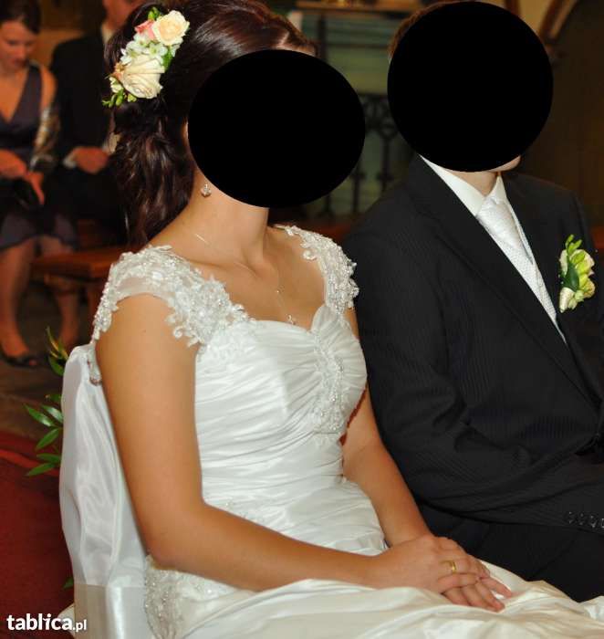 suknia sukienka ślubna MAGGIE MSMODA 36-38 BUTY !!GRATIS!!