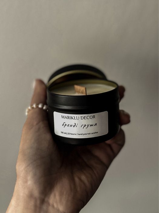 Свічка соєва ручної роботи