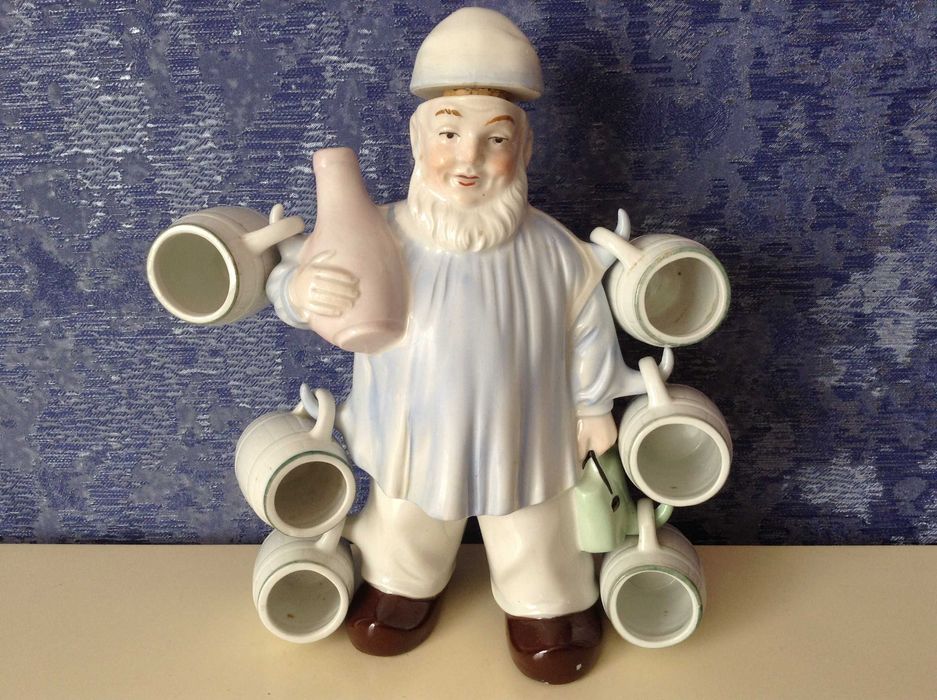 Фарфоровая статуэтка штоф Гном Германия от Wagner & Apel