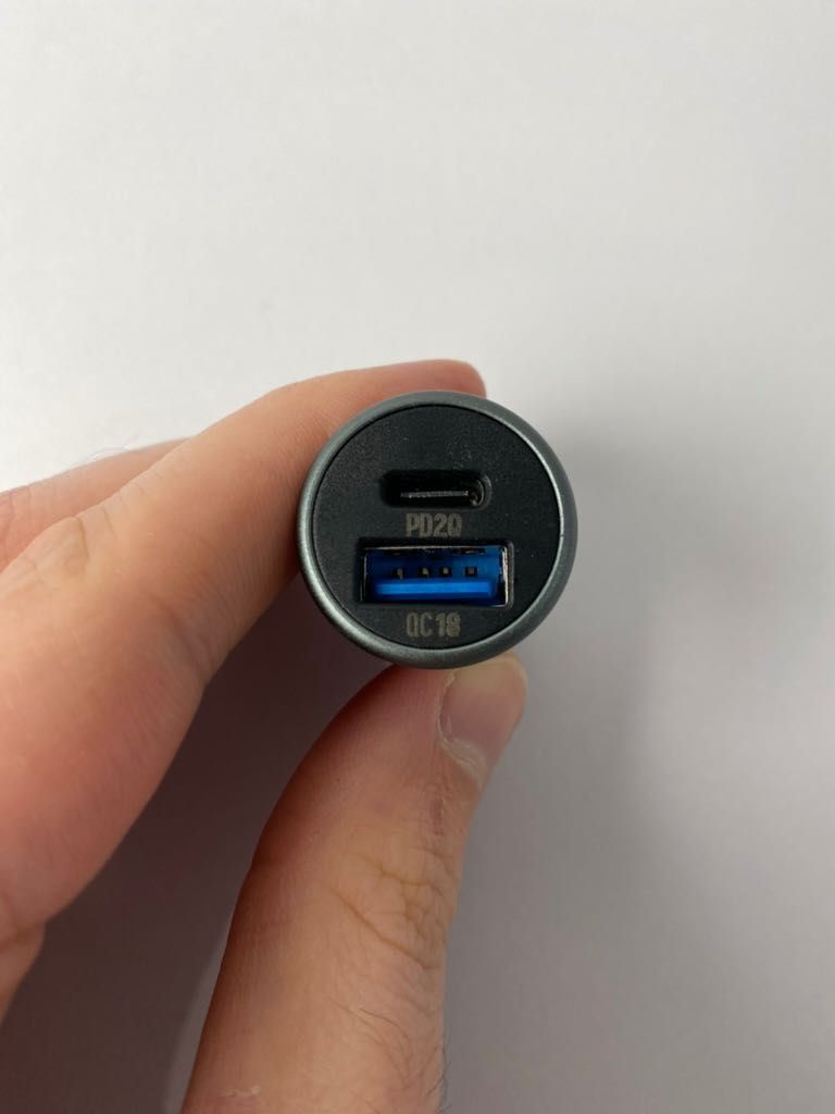 Автомобільний зарядний пристрій ColorWay USB + USB Type C