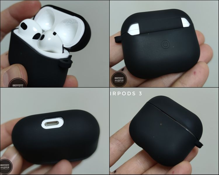 Чехол Silicone Case на наушники Apple AirPods 3 Микрофибра внутри