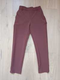 Eleganckie, wizytowe, proste, brązowe spodnie cygaretki ONLY roz. XS/S