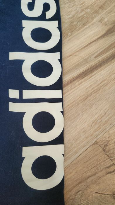 Spodnie legginsy adidas 38-40 eu elastyczne granatowe