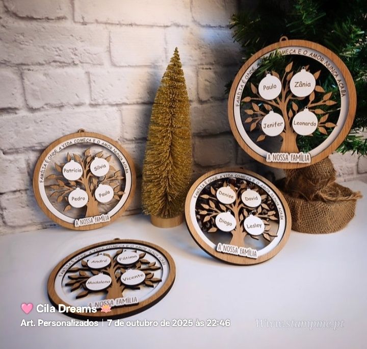 Ornamento Árvore da Família