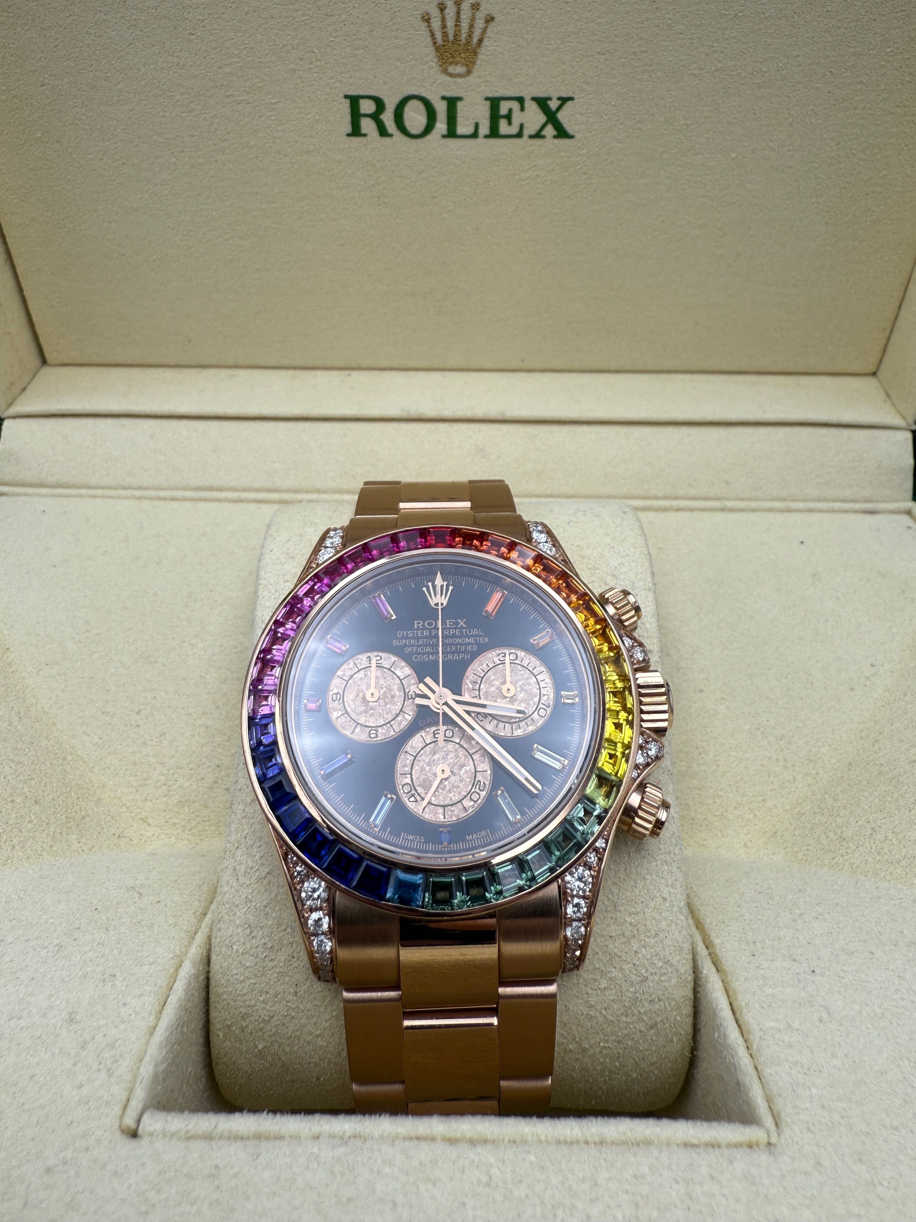 Rolex Daytona rainbow custom full set re.116505