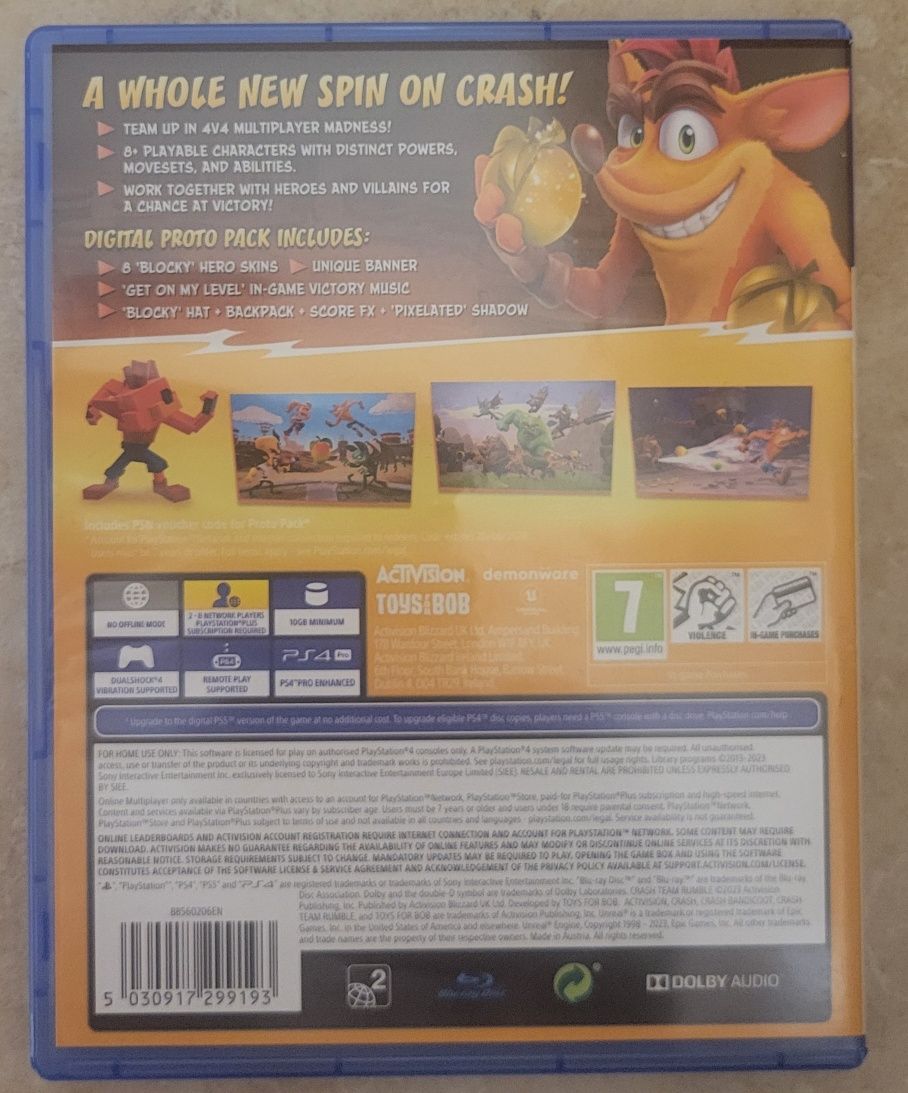 Jogo Crash Team Rumble PS4