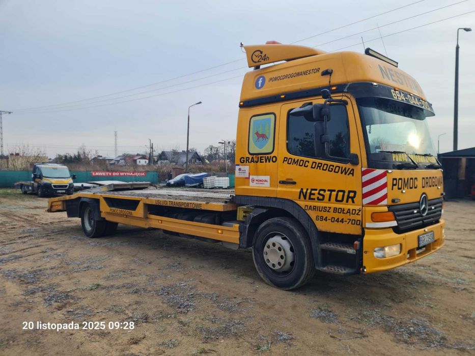 ATEGO 1223 pomoc drogowa autolaweta