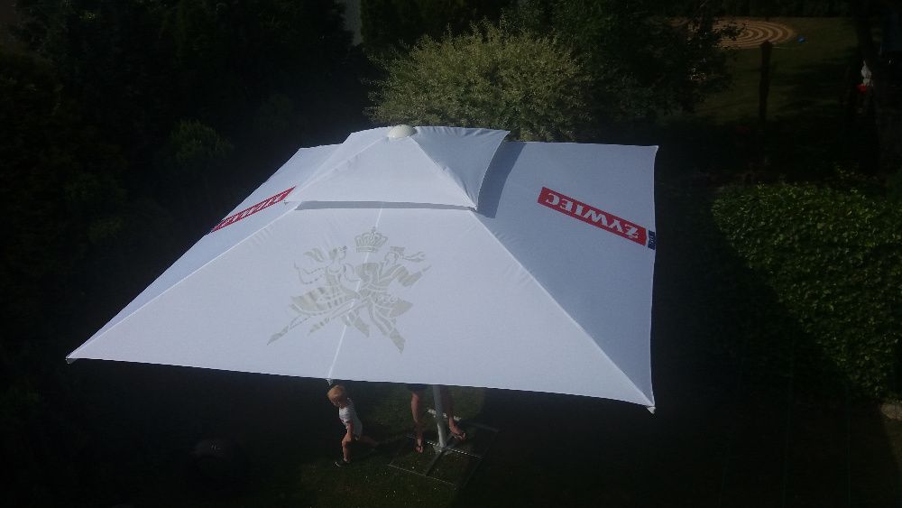 parasol ogrodowy poszycie materiał czasza 4x4 kwadrat