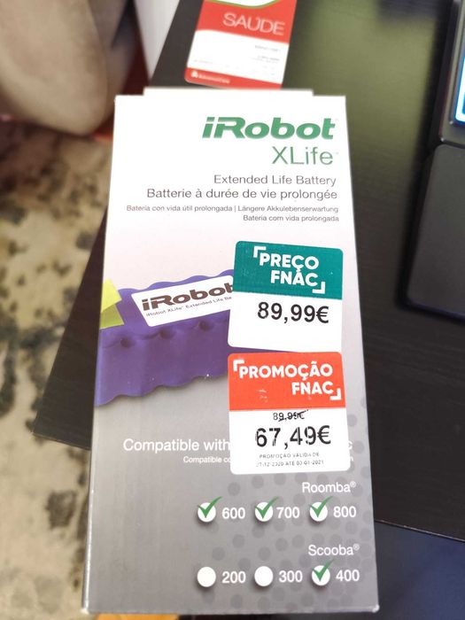 Bateria XLife para robot aspirador IRobot Roomba