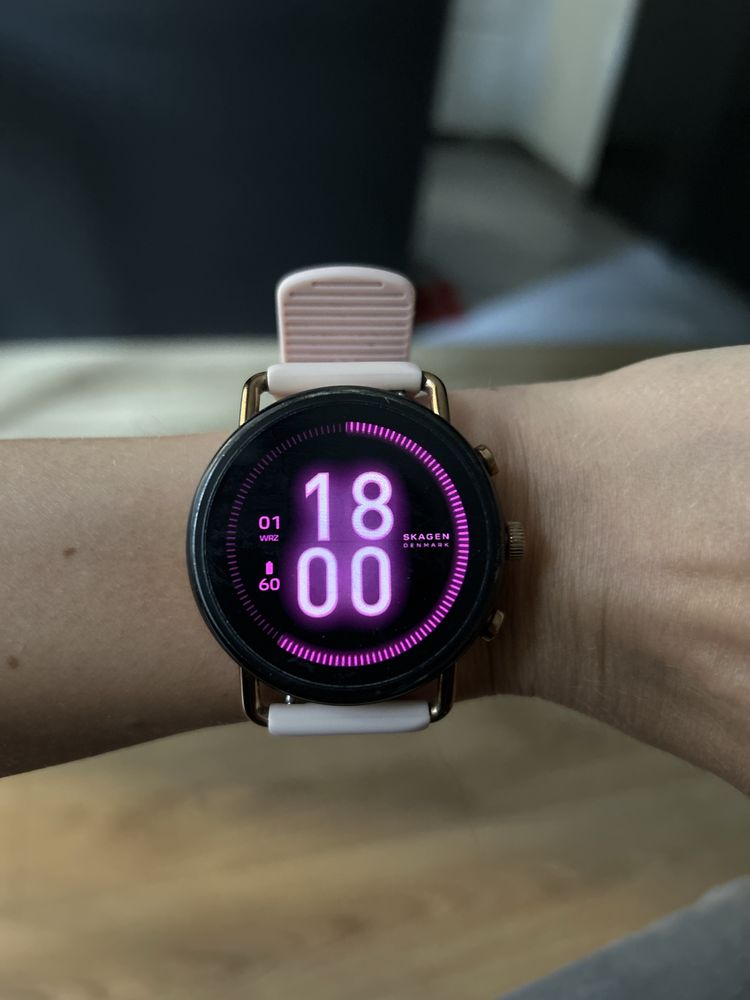Smartwatch zegarek Skagen Falster 3 Pink SKT5205