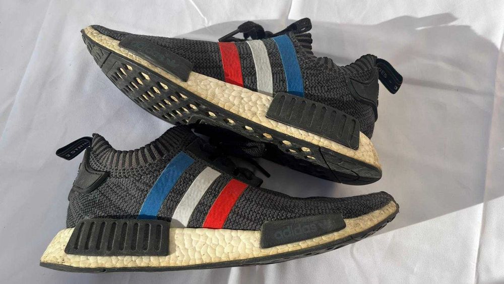 adidas NMD R1 Tri Color Stripes Black
