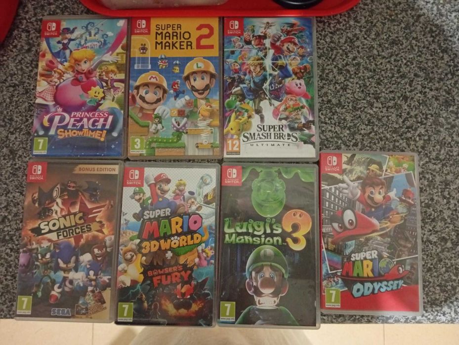 Nintendo switch 1 + 7 Jogos