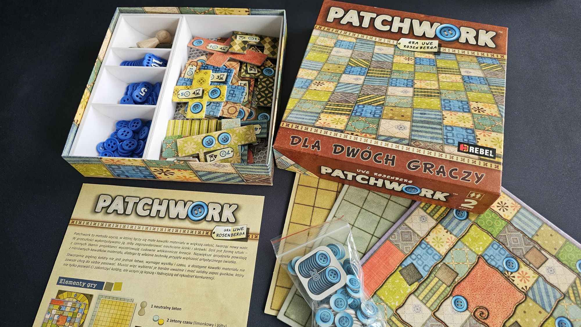 Patchwork Rebel + insert + guziki 3d