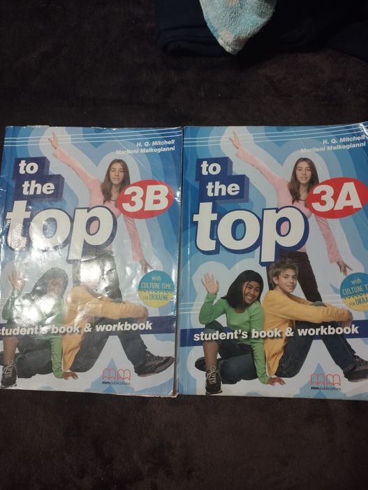 Книга To the Top 3B. Student's book & workbook , підручник, тест