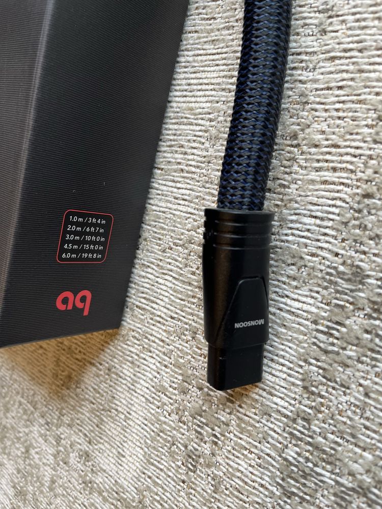 Cabo de Corrente AudioQuest Monsoon 1 m – High-End p/ Áudio Hi‑Fi