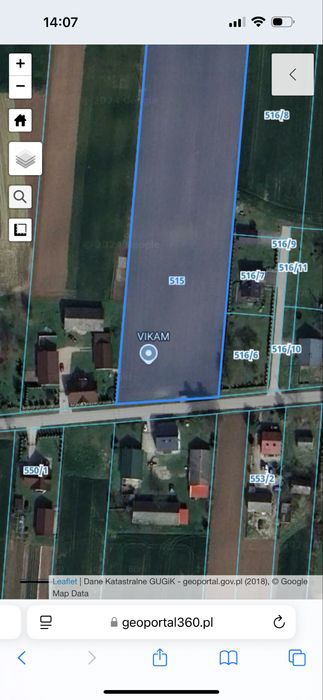 Sprzedam działki budowlane 8-12 ar