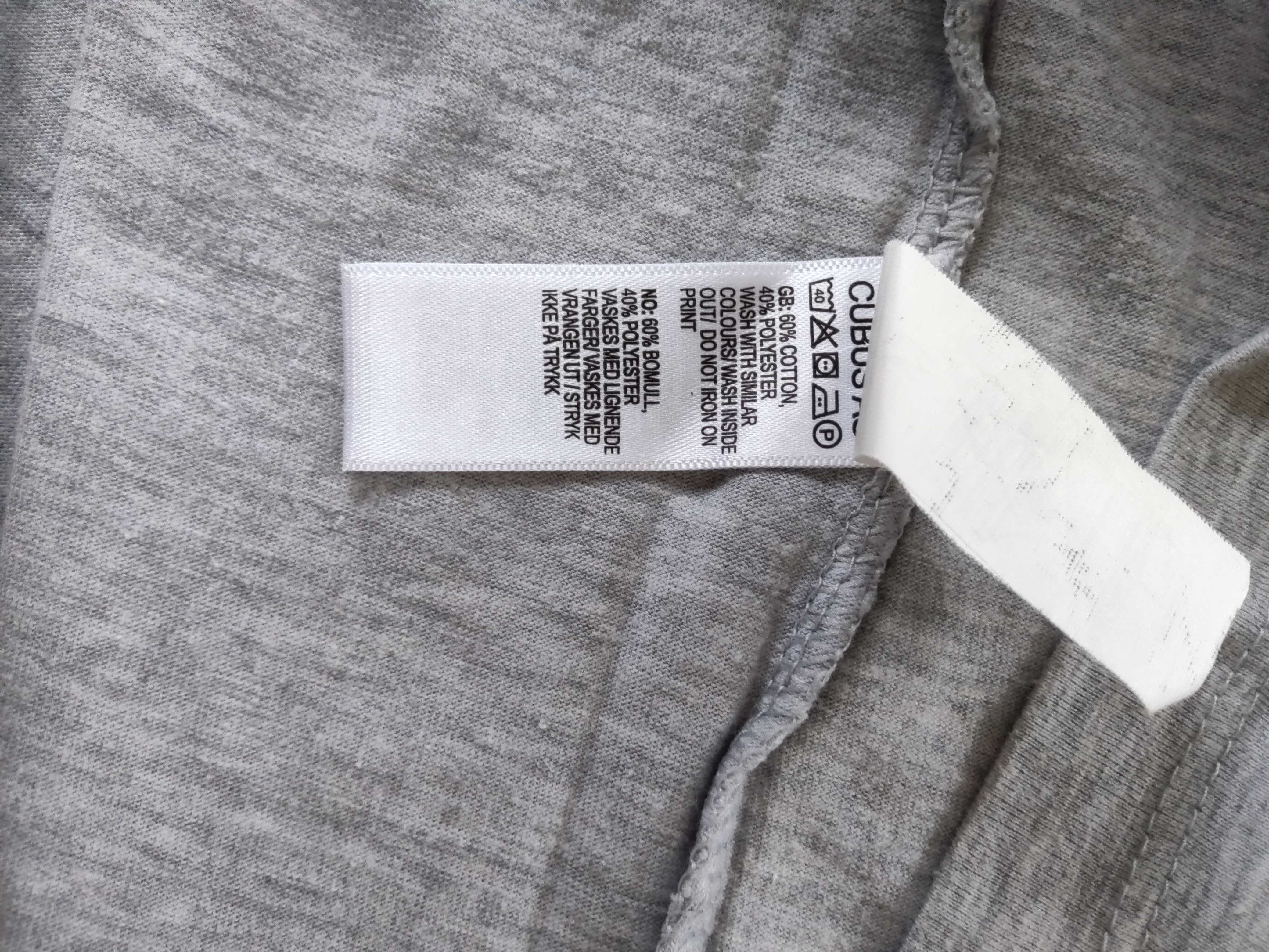 Bluzka koszulka, T-Shirt, z zimowym motywem, Cubus, pingwiny pingwinek