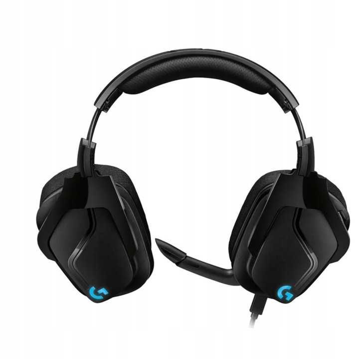 Słuchawki Gamingowe Przewodowe Z Mikrofonem LED LOGITECH