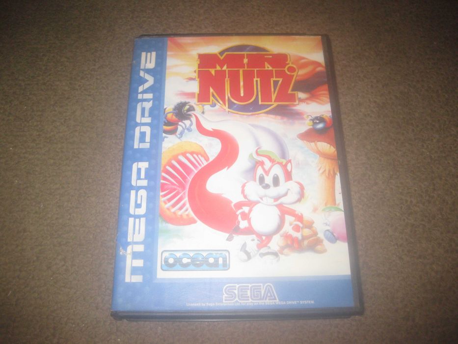 Jogo "Mr. Nutz" para Sega Mega Drive