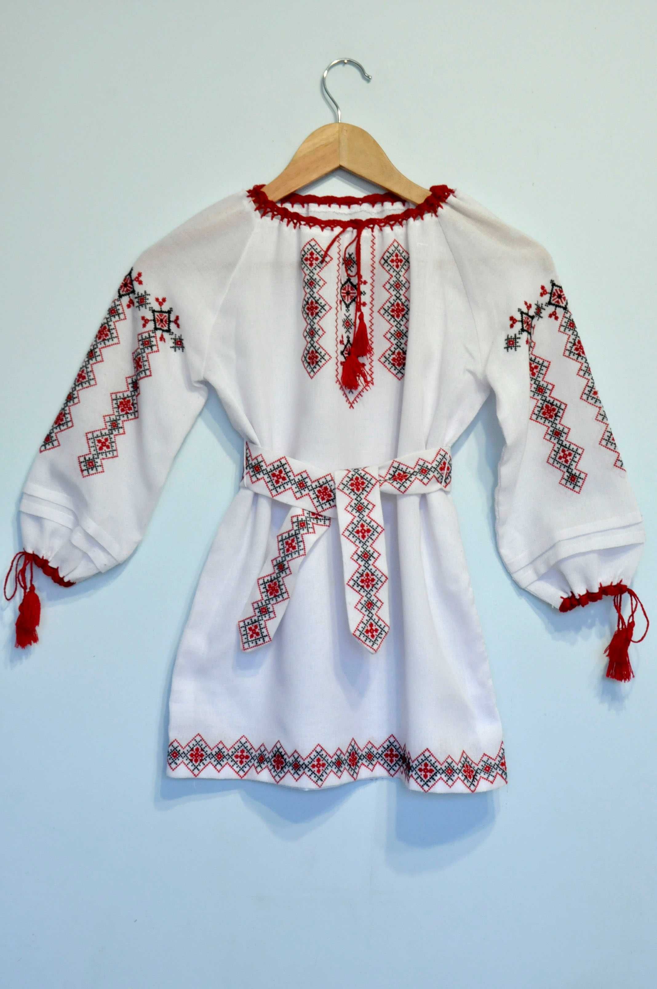 Платье вышиванка на девочку 7-8 лет, сукня вишиванка на дівчинку