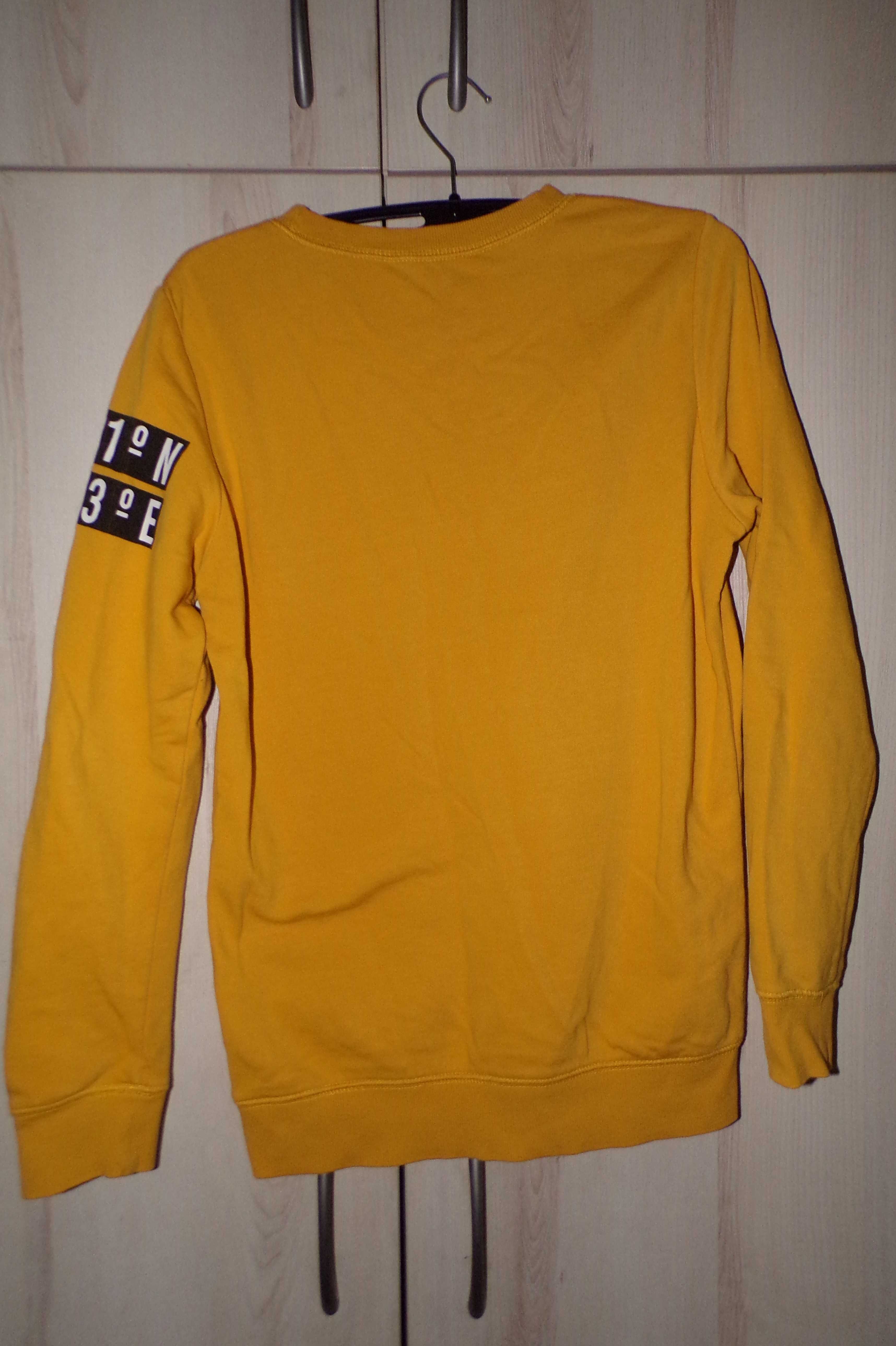 Bawełniana bluza H&M 146-152cm w kolorze musztardowym