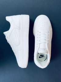 Мужские Кросовки Nike Air Force Белые Кожаные Кросовки Найк