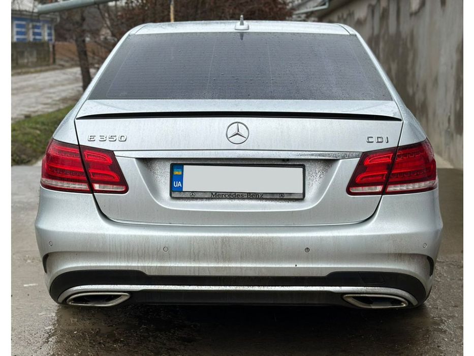 ТОП! Mercedes E-сlass W212 2009-2016рр. Спойлер LIP (Sunplex, чорний)