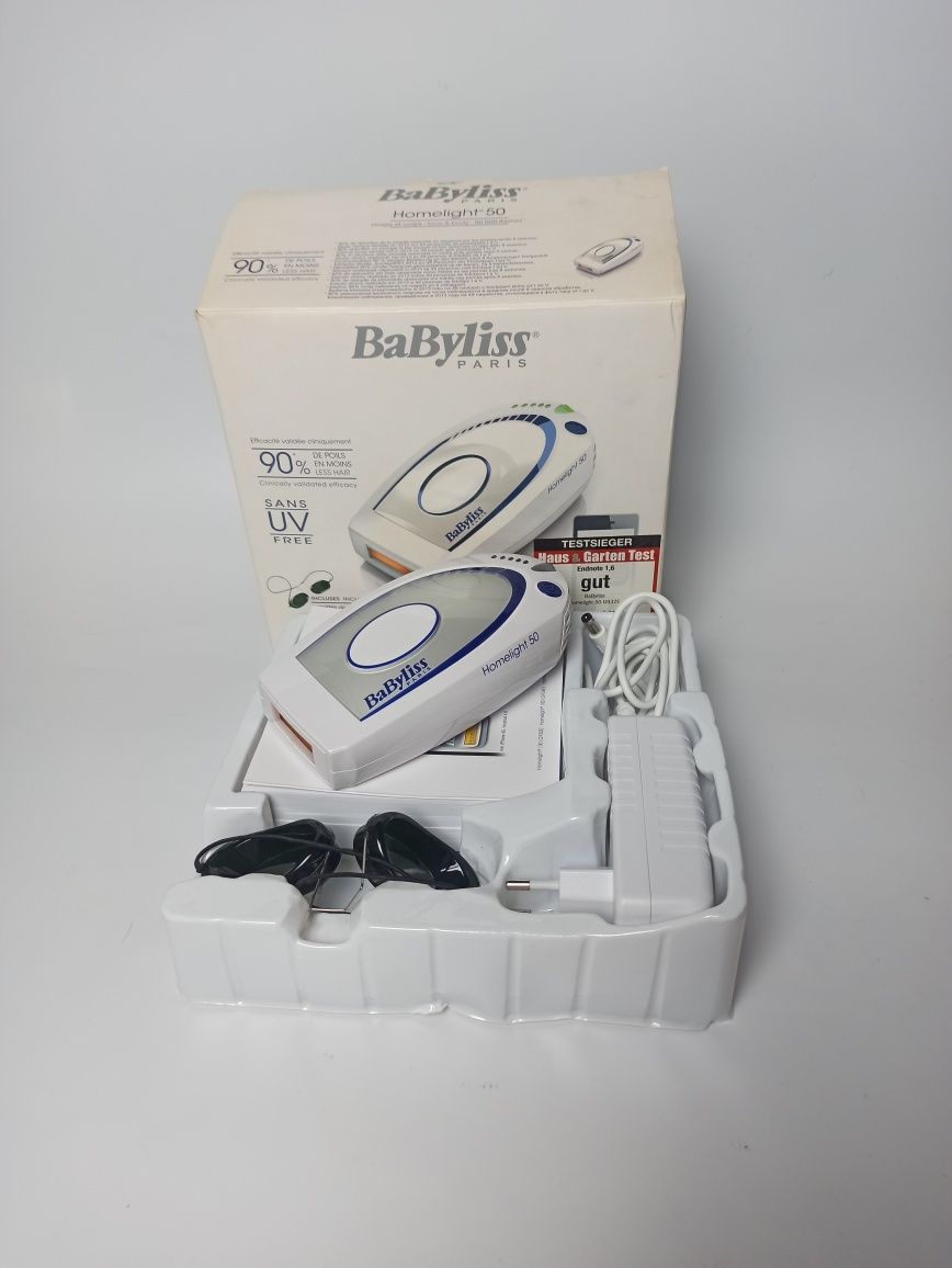 Depilator BaByliss Homelight 50 do twarzy i ciała światło IPL