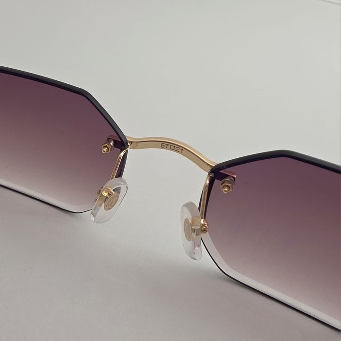 Okulary przeciwsłoneczne Cartier model CT0439S złote brązowe