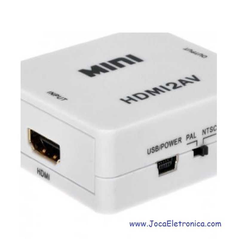 Conversor Adaptador MINI de HDMI para AV