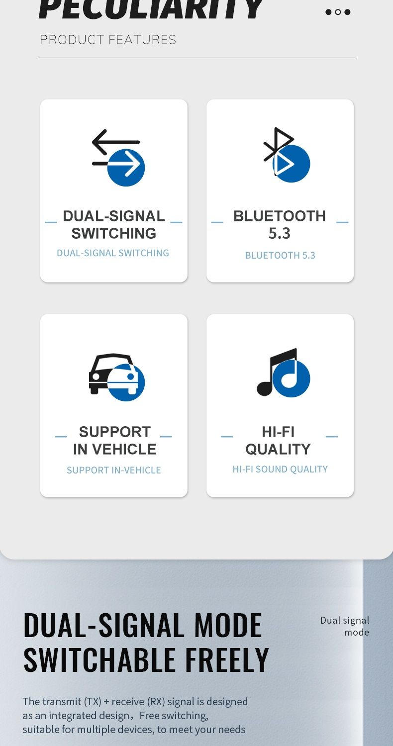 Bluetooth 5.3 приемник/передатчик. Трансмиттер, ресивер. AUX адаптер