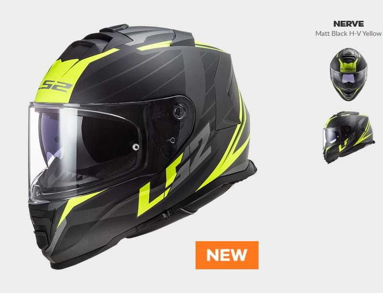 Kask LS2 FF800 Storm nerve mat black/yellow rozmiar L