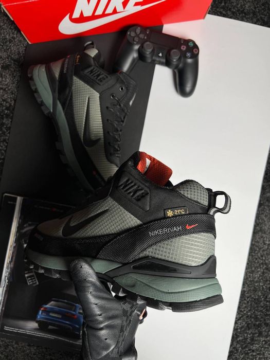 Чоловічі кросівки найк на хутрі Nike Rivah Fur Khaki Black [41-46]