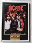 Moldura AC/DC - Highway to Hell com Autógrafos (A4)