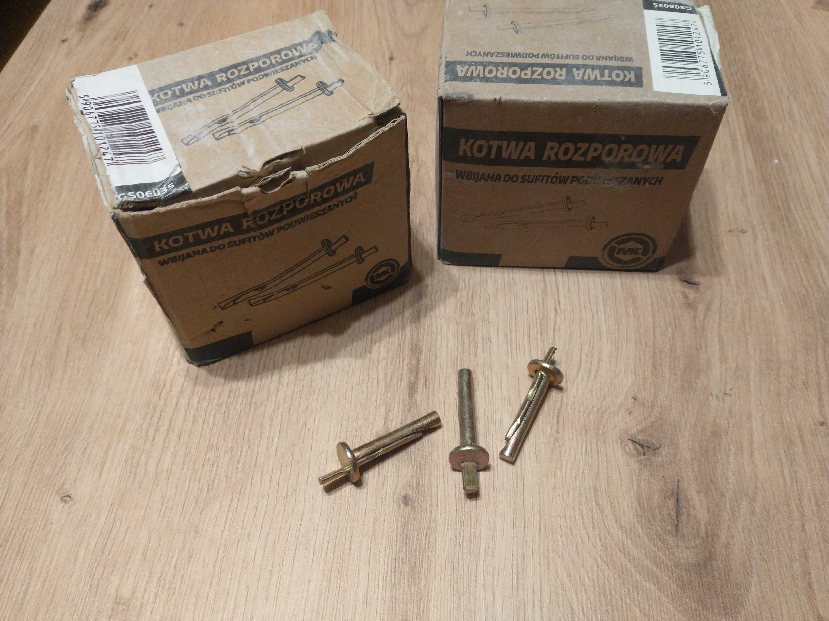Kotwa rozporowa do sufitów podwieszanych stalowa 180 szt. 6x35