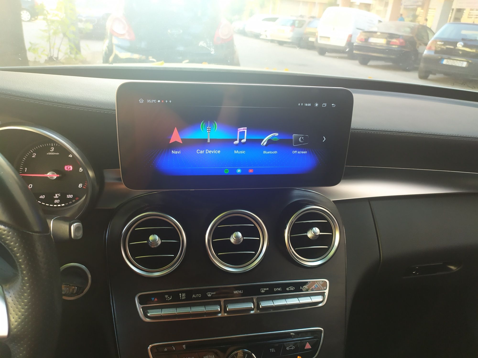 Monitor Android Mercedes A B C GLS GLC CLA GLA V W205 NTG 5.0