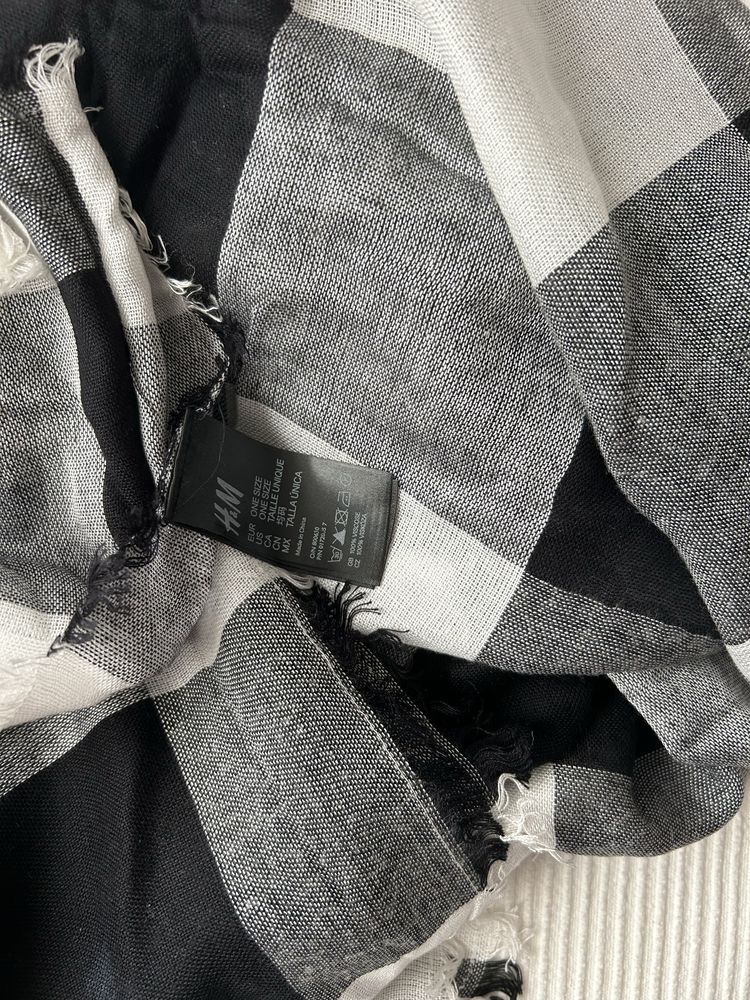 Szal oversize modna krata