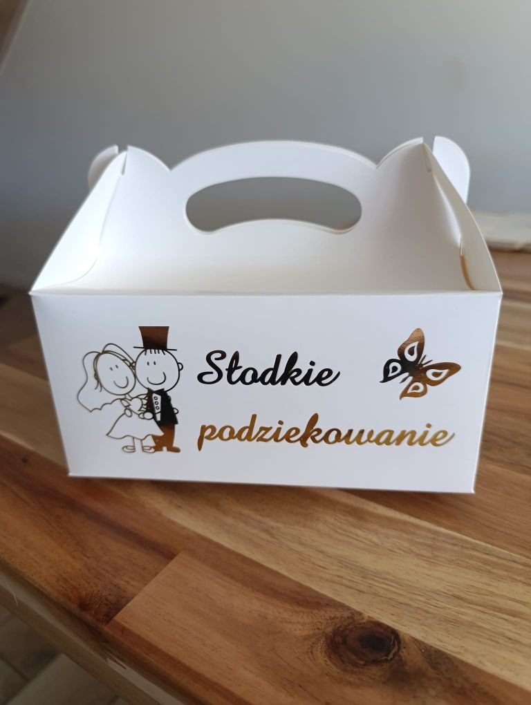 Pudełko na ciasto weselne