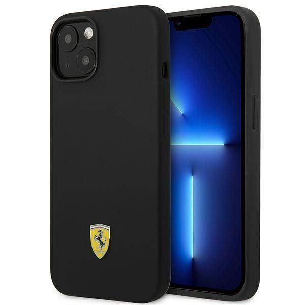 Etui Ferrari Silicone do iPhone 14 Plus 6,7" Czarny