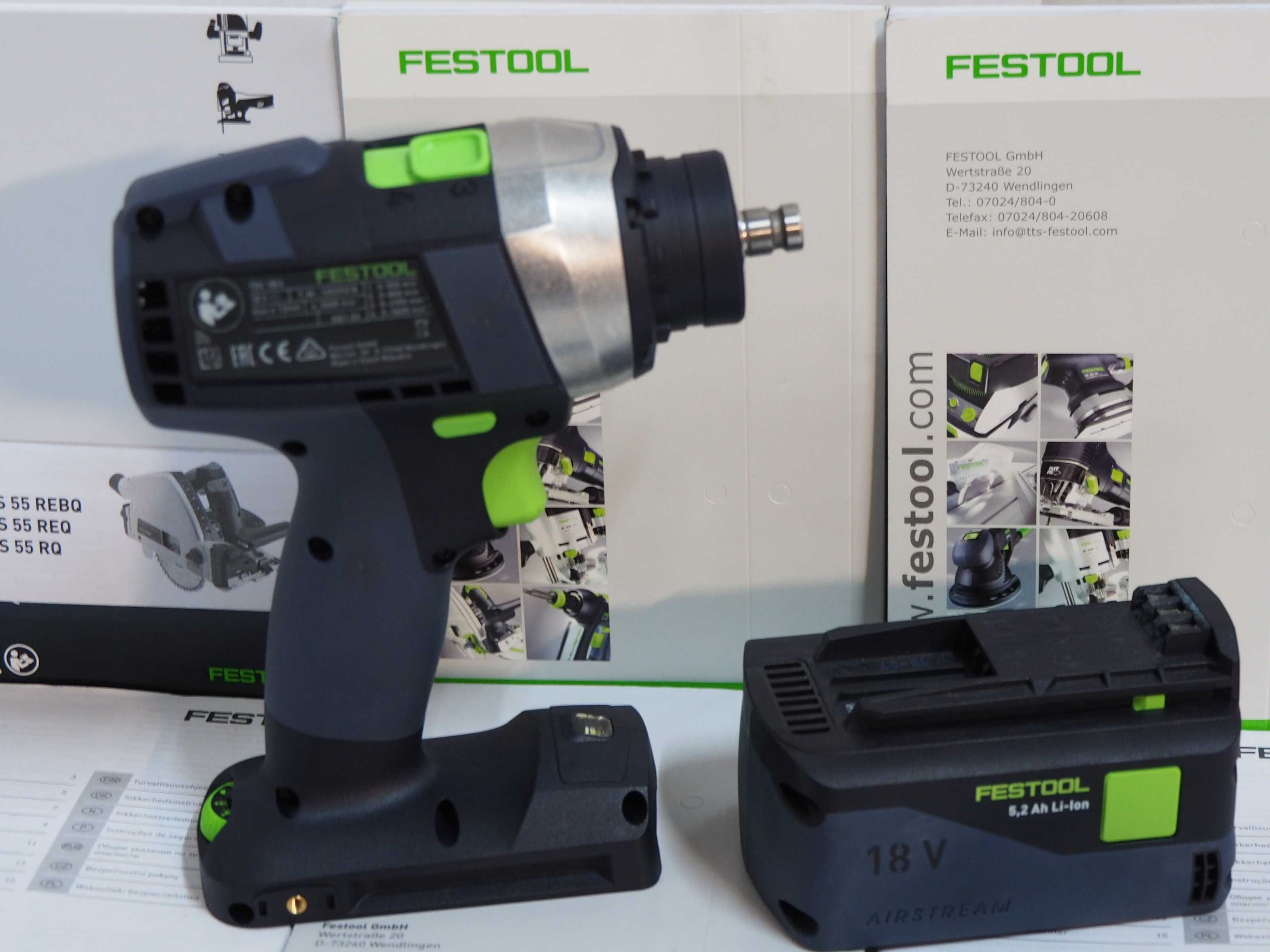 Wkrętarka FESTOOL TDC 18/4 bateria 18v 5,2Ah bez ladowarka uchwyt