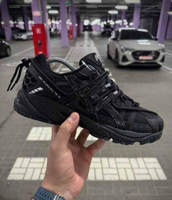 Кроссовки Термо GORE-TEX ASICS сірі чорні Кросівки асікс осінь-зима