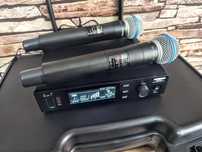 2 x mikrofon bezprzewodowy Beta58a Shure + walizka dla Dja  szkoły