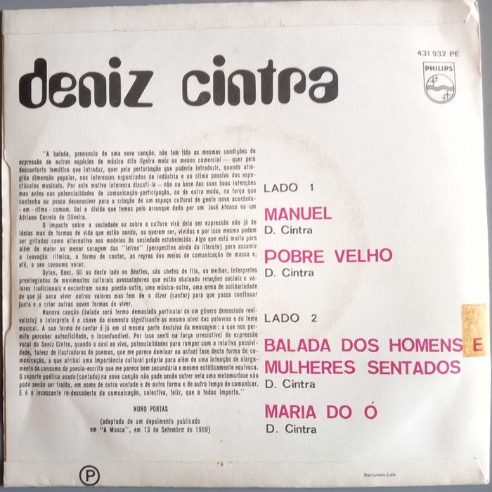 Deniz Cintra	- - - - -	Manuel	- - - - -	EP