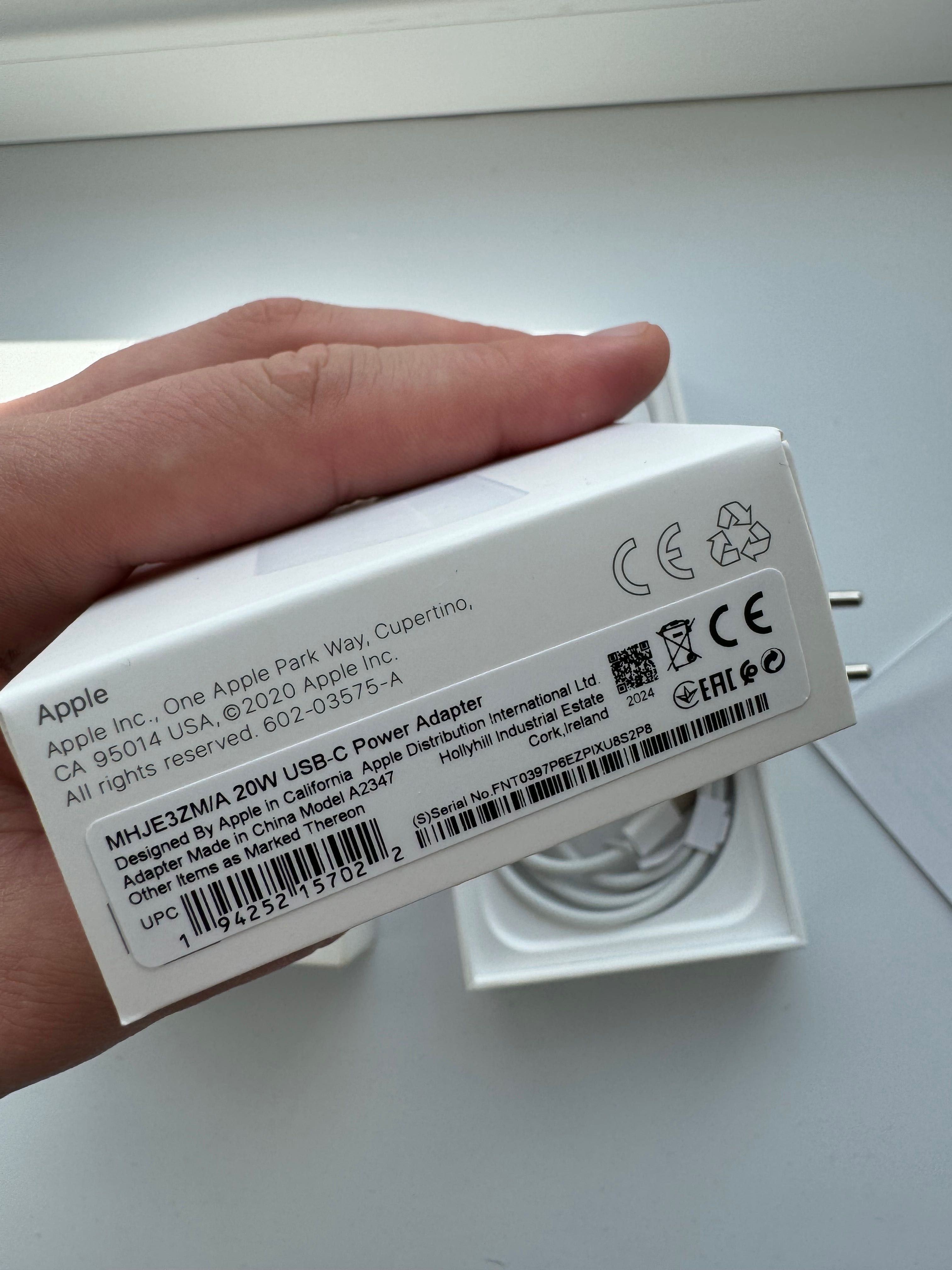 Оригинал швидкісна зарядка 20W оет Apple iPhone Type-C Lightning
