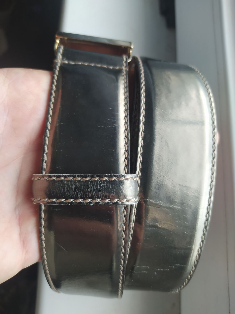 Ремінь пояс Gucci Hysteria Metallik кожа