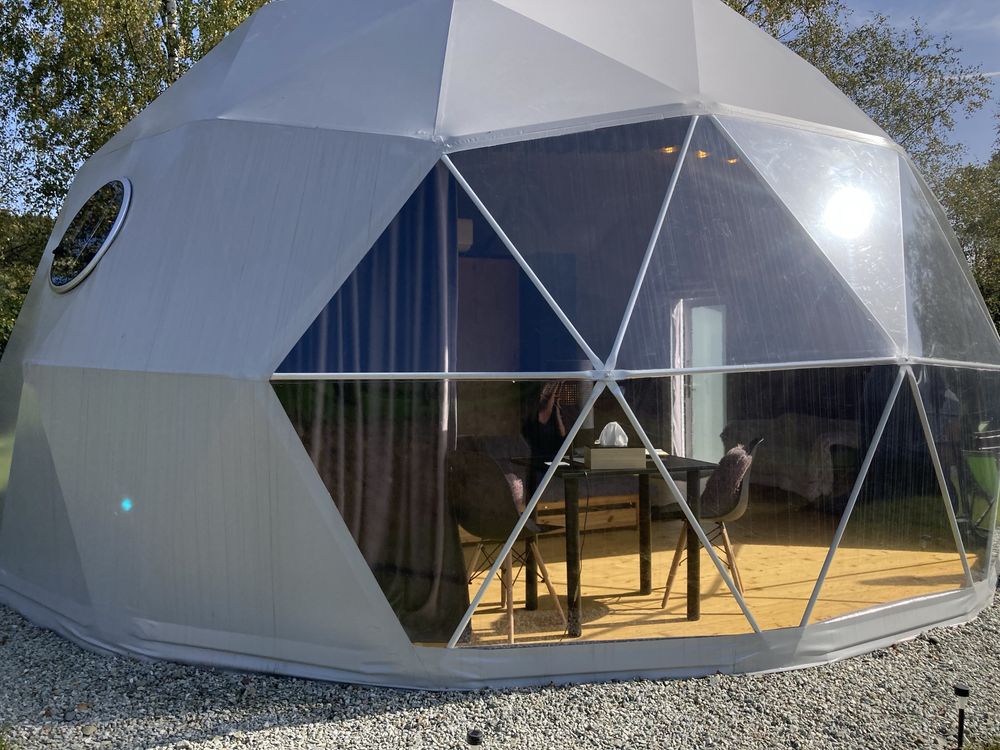 Glamping, 7m, namiot sferyczny, kopułowy